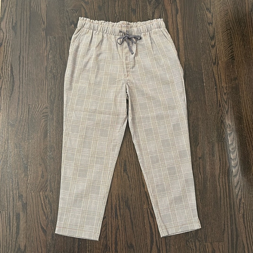BNWT Abercrombie Plaid Drawstring Trouser